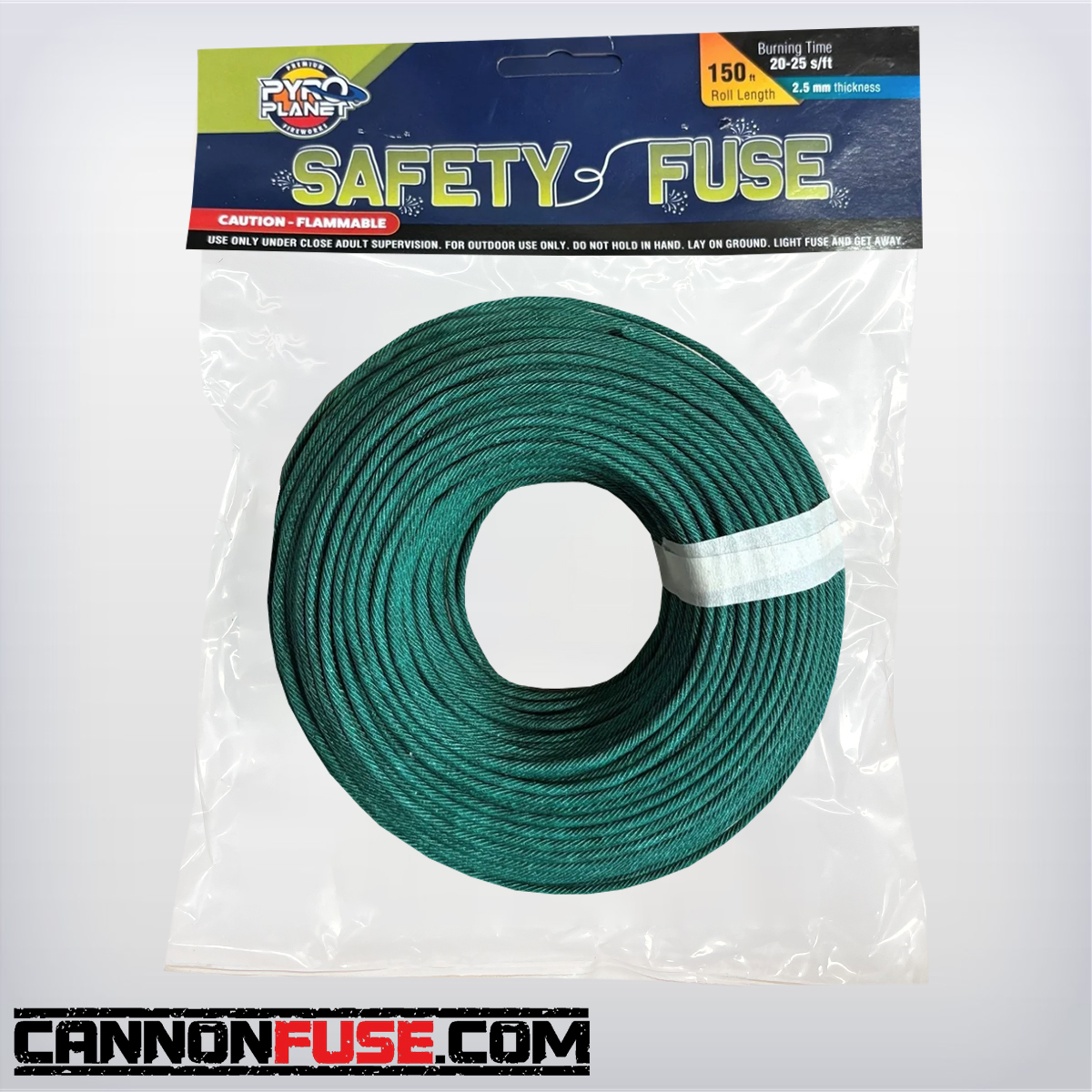 CannonFuse.com > Cannon Fuse > 2.5MM (20-25 sec/ft) Safety Fuse