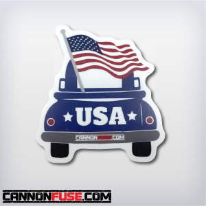 USA Cannon Fuse Bumper Sticker
